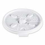 Lift n' Lock Plastic Hot Cup Lids, Fits 8 oz Hot Cups, White, 1,000/Carton (8FTL)