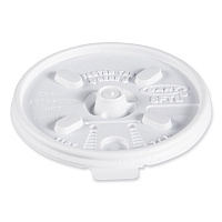 Lift n' Lock Plastic Hot Cup Lids, Fits 8 oz Hot Cups, White, 1,000/Carton (8FTL)
