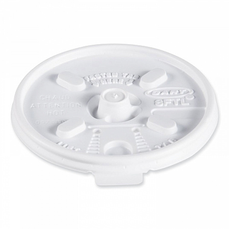 Lift n' Lock Plastic Hot Cup Lids, Fits 8 oz Hot Cups, White, 1,000/Carton (8FTL)