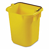 5-Quart Disinfecting Utility Pail, Plastic, Yellow, 4/Carton (1857374)