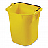 5-Quart Disinfecting Utility Pail, Plastic, Yellow, 4/Carton (1857374)