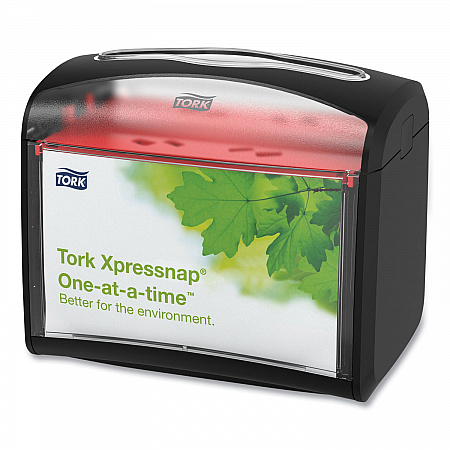 Xpressnap Tabletop Napkin Dispenser, 7.9 x 5.6 x 7.9, Black (6232100)