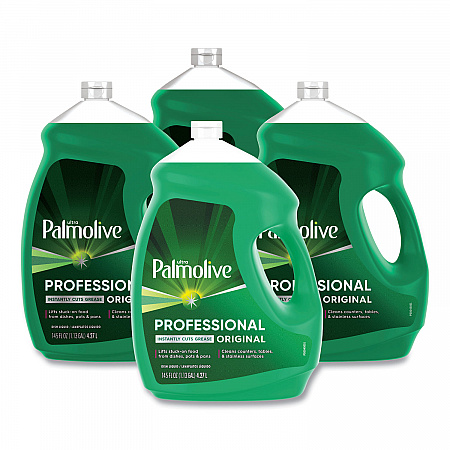 Professional Dishwashing Liquid, Fresh Scent, 145 oz Bottle, 4/Carton (61034142CT)