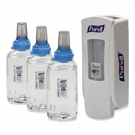 8520017027810, SKILCRAFT PURELL Advanced Green Certified Instant Foam Hand Sanitizer Starter Kit, Holds 1,200 mL, White (7027810)