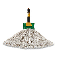 Web Foot BLEND SHRINKLESS Mop Head, Cotton/Synthetic, Small, Orange, 6/Carton (FGA25306OR00)