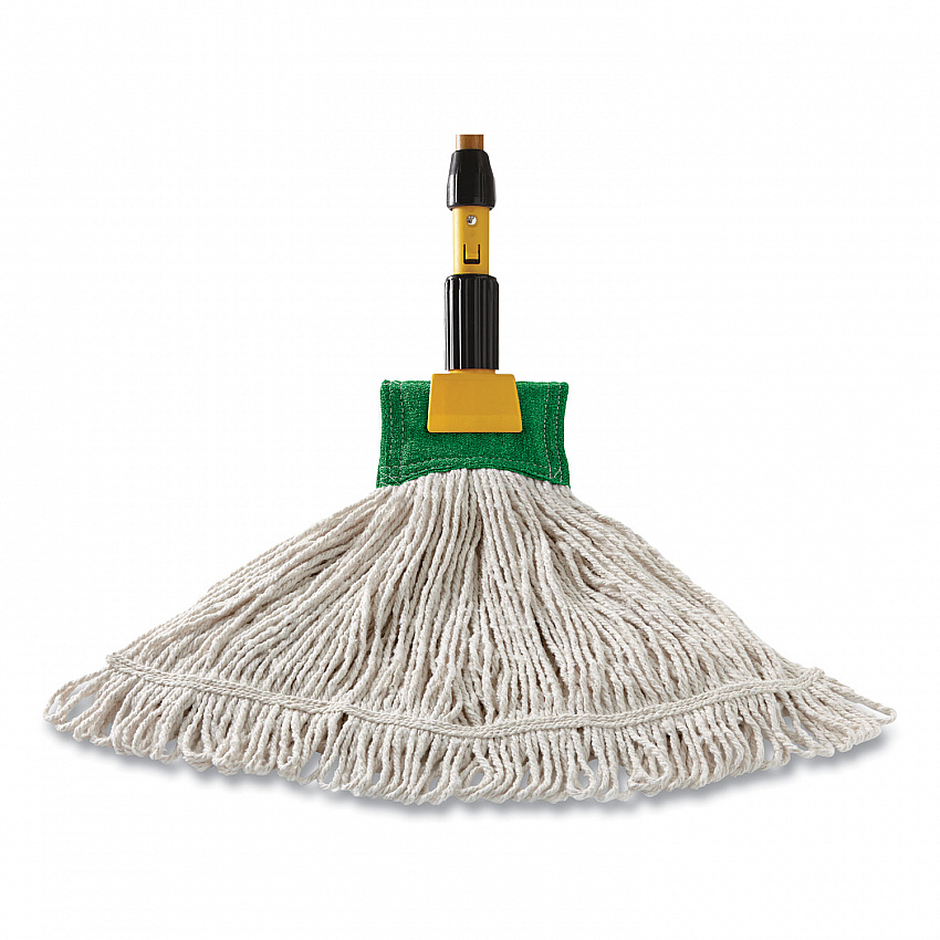 Web Foot BLEND SHRINKLESS Mop Head, Cotton/Synthetic, Small, Orange, 6/Carton (FGA25306OR00)