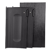Executive Janitorial Cleaning Cart Locking Cabinet Door Kit, Black (1995833)