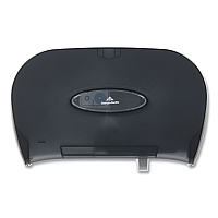 Two-Roll Bathroom Tissue Dispenser, 13.56 x 5.75 x 8.63, Smoke (59206)