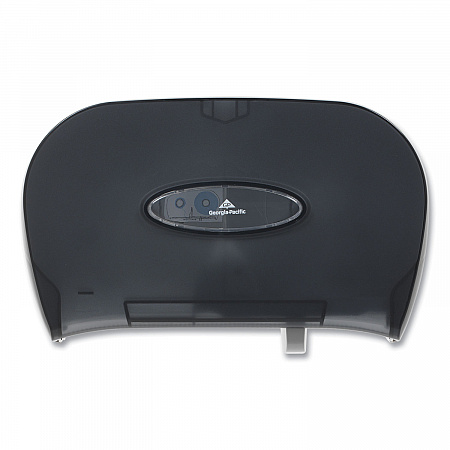 Two-Roll Bathroom Tissue Dispenser, 13.56 x 5.75 x 8.63, Smoke (59206)