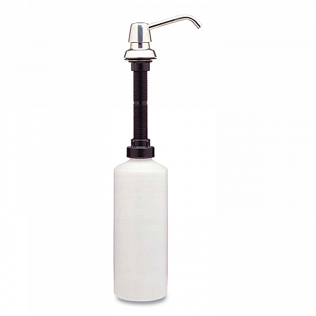 Contura Lavatory-Mounted Soap Dispenser, 34 oz, 3.31 x 4 x 17.63, Chrome/Stainless Steel (822)