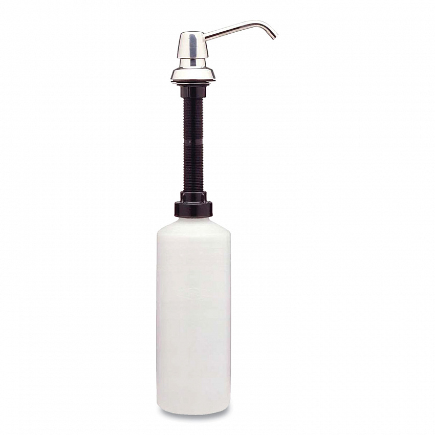 Contura Lavatory-Mounted Soap Dispenser, 34 oz, 3.31 x 4 x 17.63, Chrome/Stainless Steel (822)