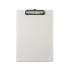 Saunders Plastic Clipboard, 0." Capacity, Holds 8.5 x 11 Sheets, Pearl (00442)