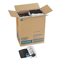 SmartStock Wrapped Heavyweight Cutlery Refill, Soup Spoon, Plastic, Black, 960/Carton (SSWPS5)