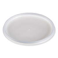 Plastic Lids for Foam Cups, Bowls and Containers, Vented, Fits 12 oz to 60 oz, Translucent, 100/Pack, 10 Packs/Carton (32JLR)