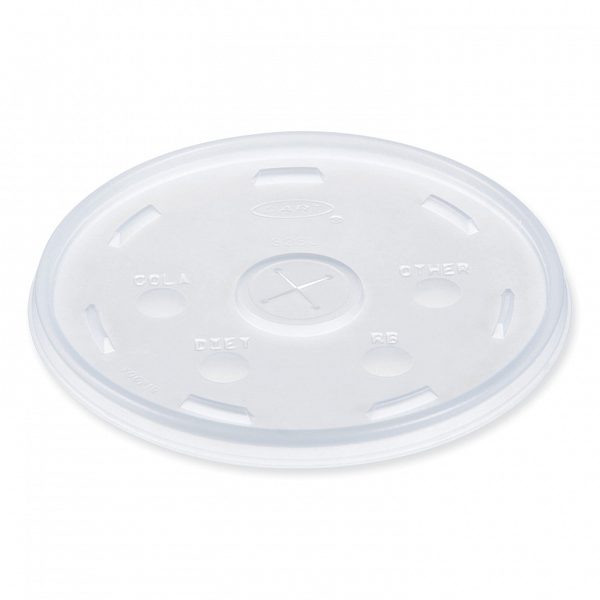 Lids for Foam Cups and Containers, Fits 32 oz/44 oz/60 oz Hot Cups, Plastic, Translucent, 1,000/Carton (32SL1)