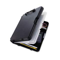 Saunders WorkMate II Storage Clipboard, 0.5" Capacity, Holds 8.5 11 Sheets, Black/Charcoal (00552)