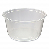 Microwavable Deli Containers, 12 oz, 4.6" Diameter x 2.3" h, Clear, Plastic, 500/Carton (PK12SC)