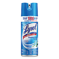 Disinfectant Spray, Spring Waterfall Scent, Liquid, 12.5 oz Aerosol Spray, 12/Carton (02845)