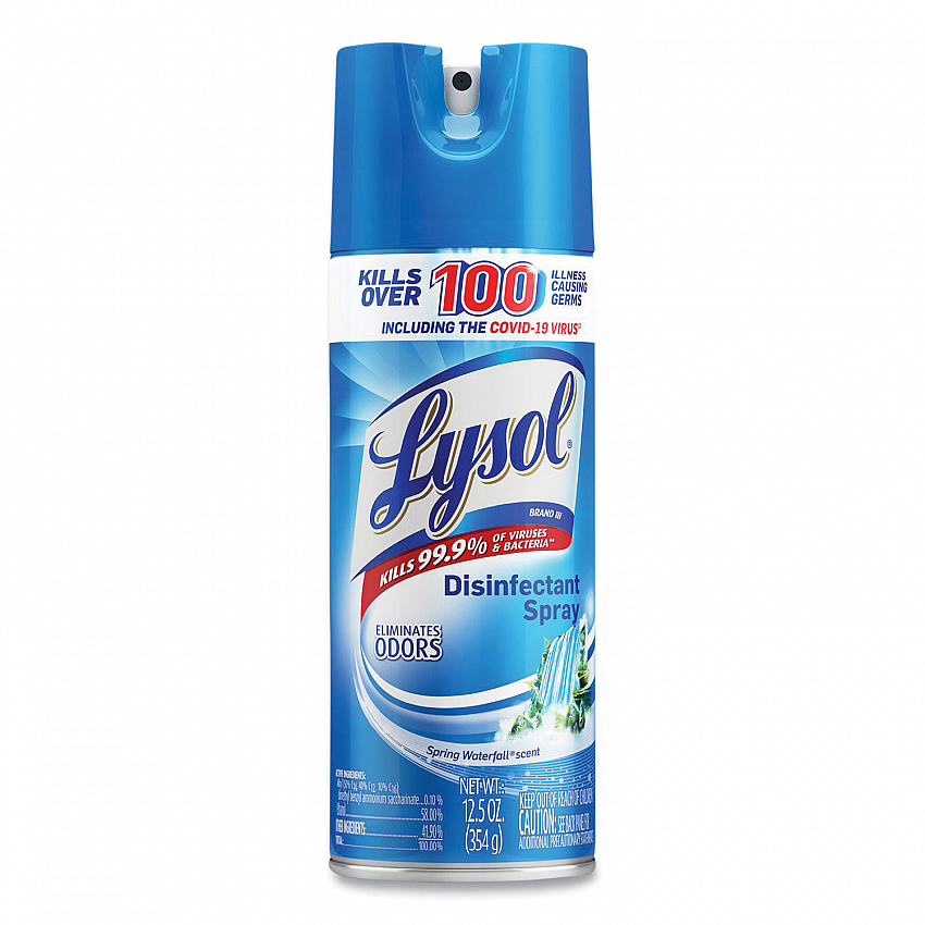 Disinfectant Spray, Spring Waterfall Scent, 12.5 oz Aerosol Spray (02845EA)