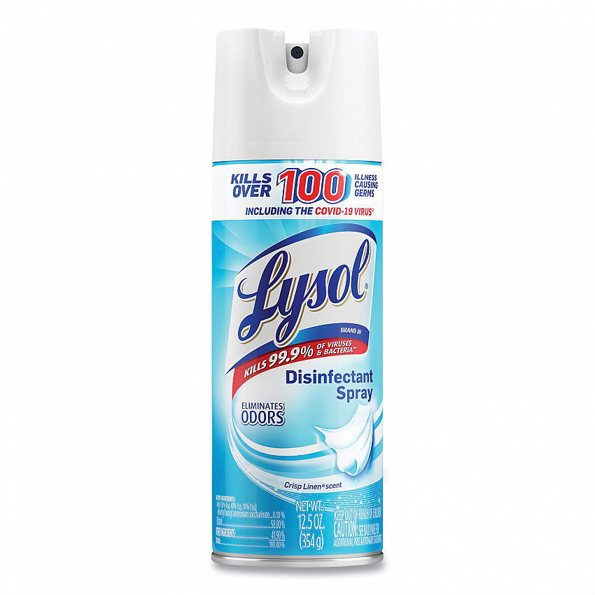 Disinfectant Spray, Crisp Linen Scent, 12.5 oz Aerosol Spray (74186EA)