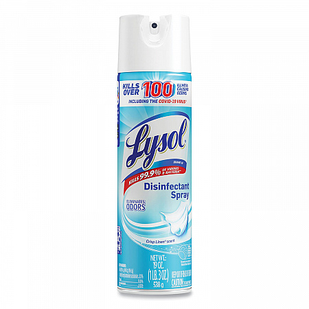 Disinfectant Spray, Crisp Linen Scent, 19 oz Aerosol Spray (79329)