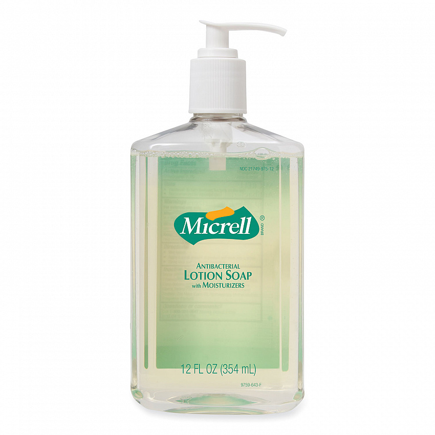 Antibacterial Lotion Soap, Light Scent, 12 oz (9759)
