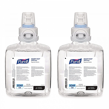 Professional HEALTHY SOAP Mild Foam Refill, For CS8 Dispensers, Fragrance-Free, 1,200 mL, 2/Carton (787402CT)