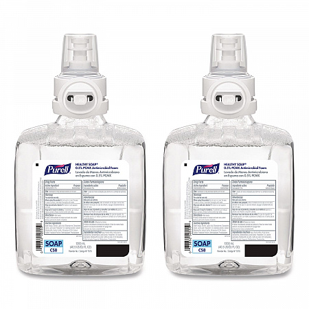 Healthcare HEALTHY SOAP 0.5% PCMX Antimicrobial Foam Refill, For CS8 Dispensers, Light Floral Scent, 1,200 mL, 2/Carton (787802CT)