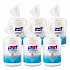Hand Sanitizing Wipes Alcohol Formula, 6 x 7, Unscented, White, 175/Canister, 6 Canisters/Carton (903106)