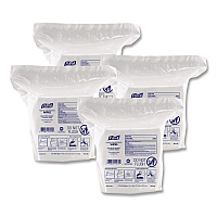 Hand Sanitizing Wipes, 5 x 6, Fresh Citrus Scent, White, 1,700/Refill Pouch, 4/Carton (951704CT)