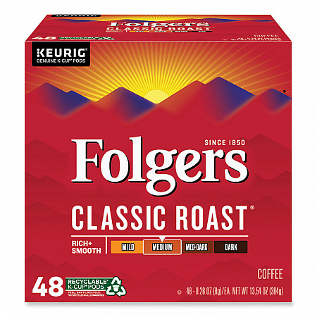 Gourmet Selections Classic Roast Coffee K-Cups, 48/Box (5000363378)