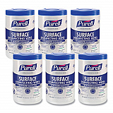 Healthcare Surface Disinfecting Wipes, 1-Ply, 7 x 10, Unscented, White, 110 Wipes/Canister, 6 Canisters/Carton (934006)
