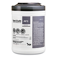 Sani-Cloth AF3 Germicidal Disposable Wipes, Extra-Large, 1-Ply, 7.5" x 15", Unscented, White, 75/Pack (P72584)