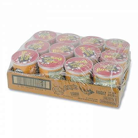 Grab and Go Cheddar Cheese Crisps, 1.4 oz Can, 12 Carton (84556)