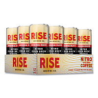 Nitro Cold Brew Latte, Original Black, 7 oz Can, 12/Carton (00043)