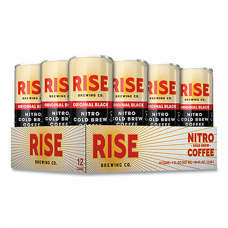 Nitro Cold Brew Latte, Original Black, 7 oz Can, 12/Carton (00043)