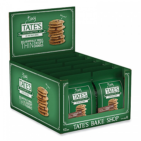 Tiny Tate's Chocolate Chip Cookies, 1 oz Pack, 24/Carton (00164)