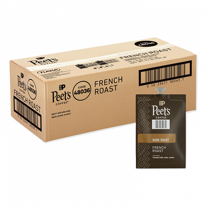 FLAVIA Ground Coffee Freshpacks, French Roast, 76/Carton (LPC00263)