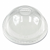PET Cold Cup Dome Lids, Fits 9 oz to 12 oz Cold Cups, Plastic, Clear, 100/Pack (PET912DOMEPK)