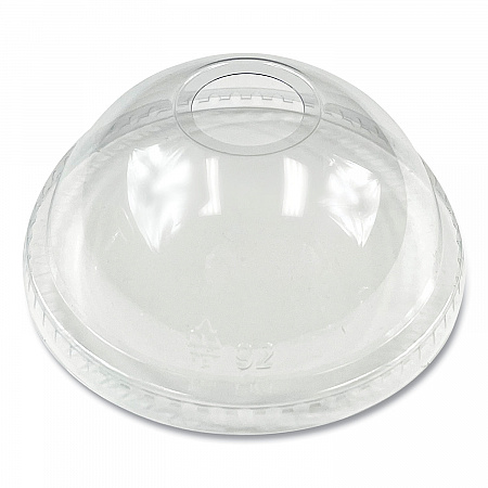 PET Cold Cup Dome Lids, Fits 9 oz to 12 oz Cold Cups, Plastic, Clear, 100/Pack (PET912DOMEPK)