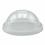 PET Cold Cup Dome Lids, Fits 9 oz to 10 oz Cold Cups, Plastic, Clear, 100/Pack (PET910DOMEPK)