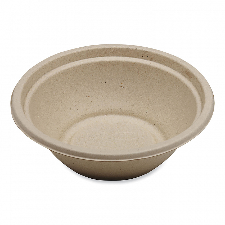 Fiber Bowls, 24 oz, 7.4 x 7.4 x 2.3, Natural, Paper, 500/Carton (BOSCU24LFP)