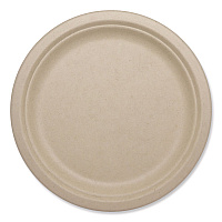 Fiber Plates, Paper, 10.1" dia, Natural, 800/Carton (PLSCU10LFP)