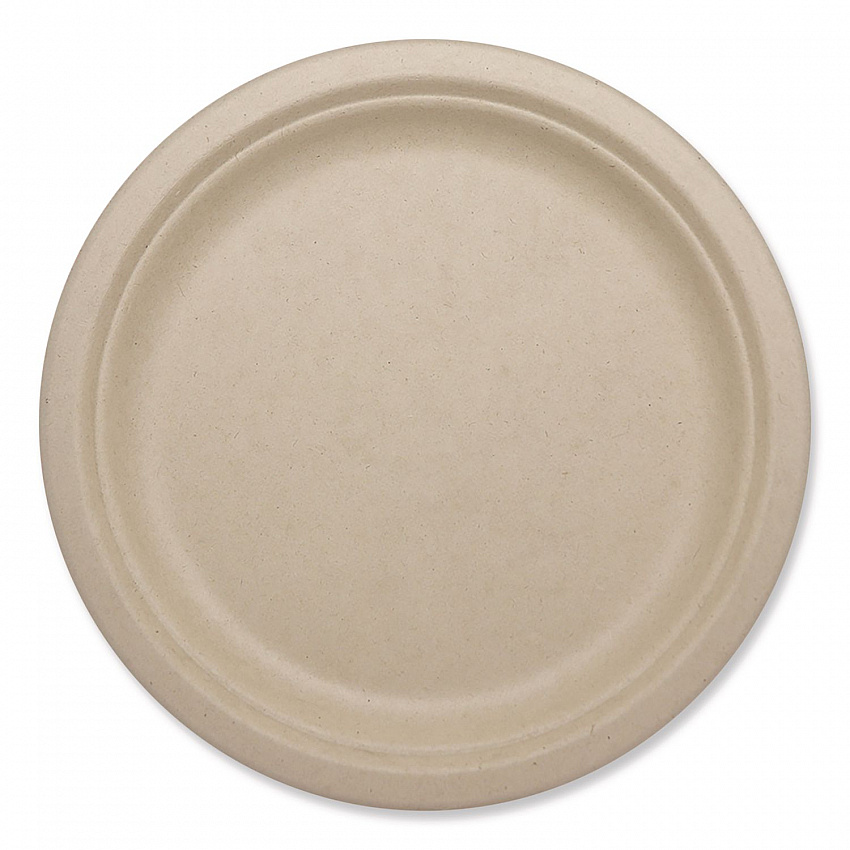 Fiber Plates, Paper, 10.1" dia, Natural, 800/Carton (PLSCU10LFP)