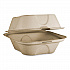 Fiber Hinged Takeout Containers, Burger Box, 6.5 x 6 x 3.2, Natural, Paper, 500/Carton (TOSCU15BLFP)