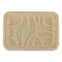 Fiber Meat and Produce Trays, 5.7 x 8.2 x 0.6, Natural, Paper, 500/Carton (TRSC2SLFS)
