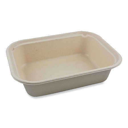 Fiber Containers, 60 oz, 7.5 x 9.8 x 2.7, Natural, Paper, 400/Carton (TRSC60LFP)