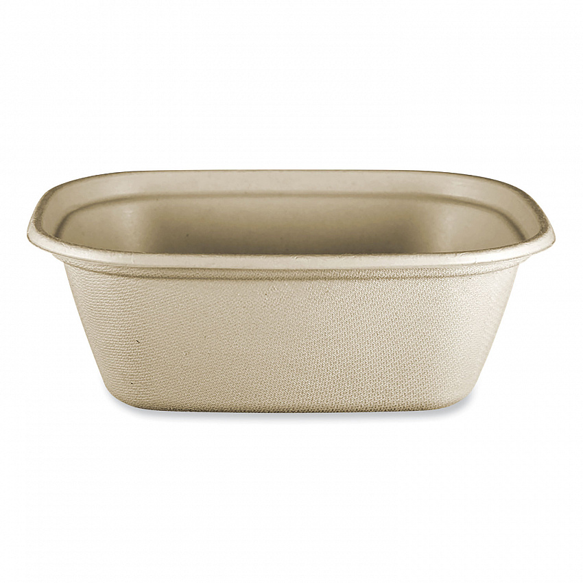 Fiber Containers, 48 oz, 8.7 x 6.5 x 3.1, Natural, Paper, 400/Carton (CTSCU3LFP)