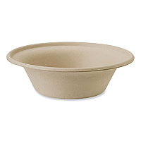 Fiber Bowls, 11.5 oz, 6 x 6 x 1.7, Natural, Paper, 1,000/Carton (BOSCU11LFP)