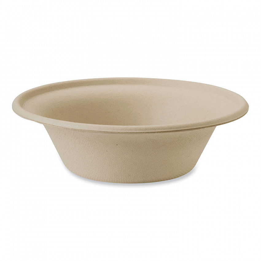 Fiber Bowls, 11.5 oz, 6 x 6 x 1.7, Natural, Paper, 1,000/Carton (BOSCU11LFP)